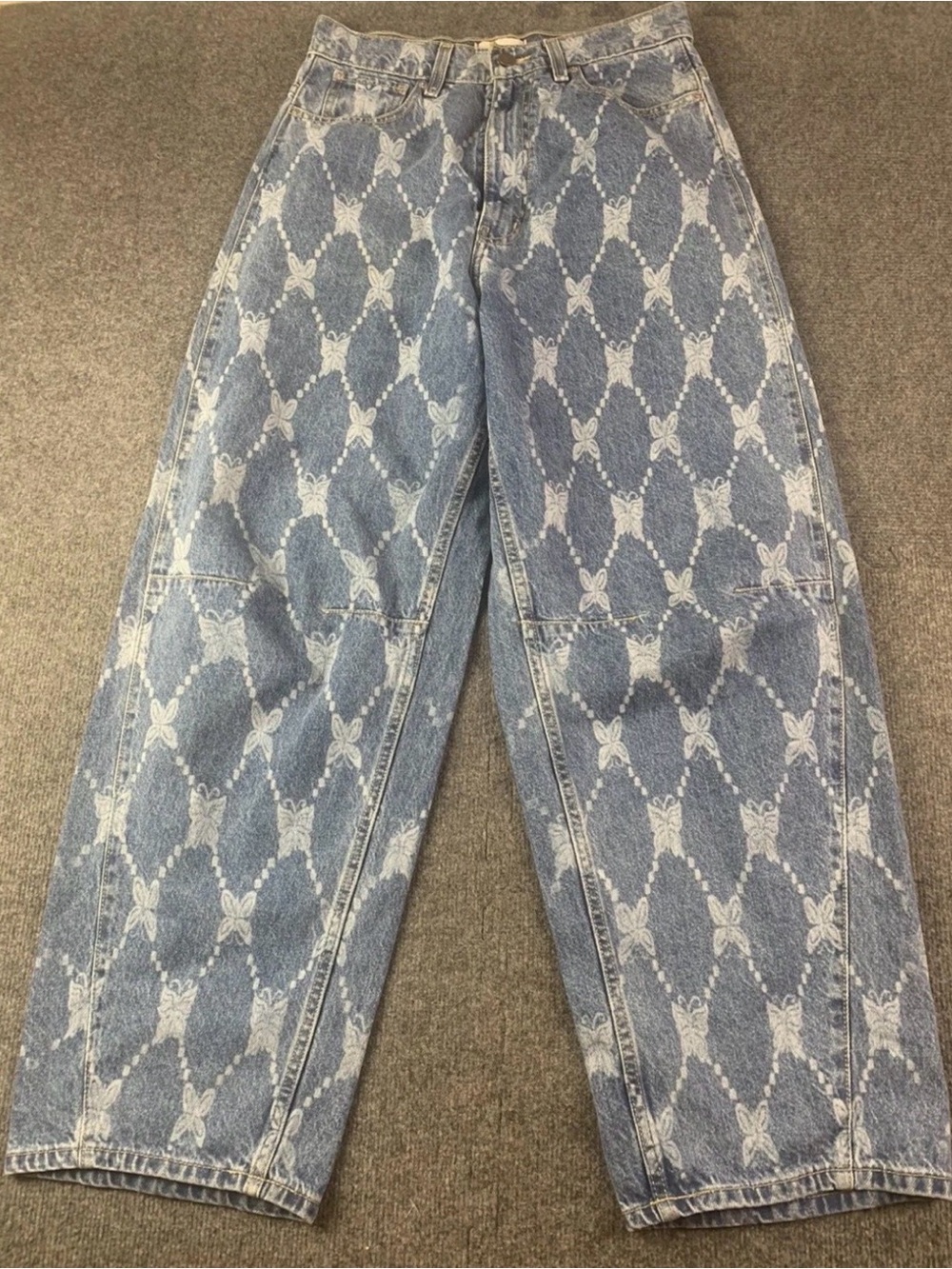 BDG Womens High Rise Extreme Baggy 100% Cotton Jeans Size 29x30 Blue